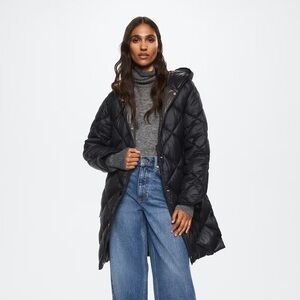 NWT Mango Hooded Quilted Coat